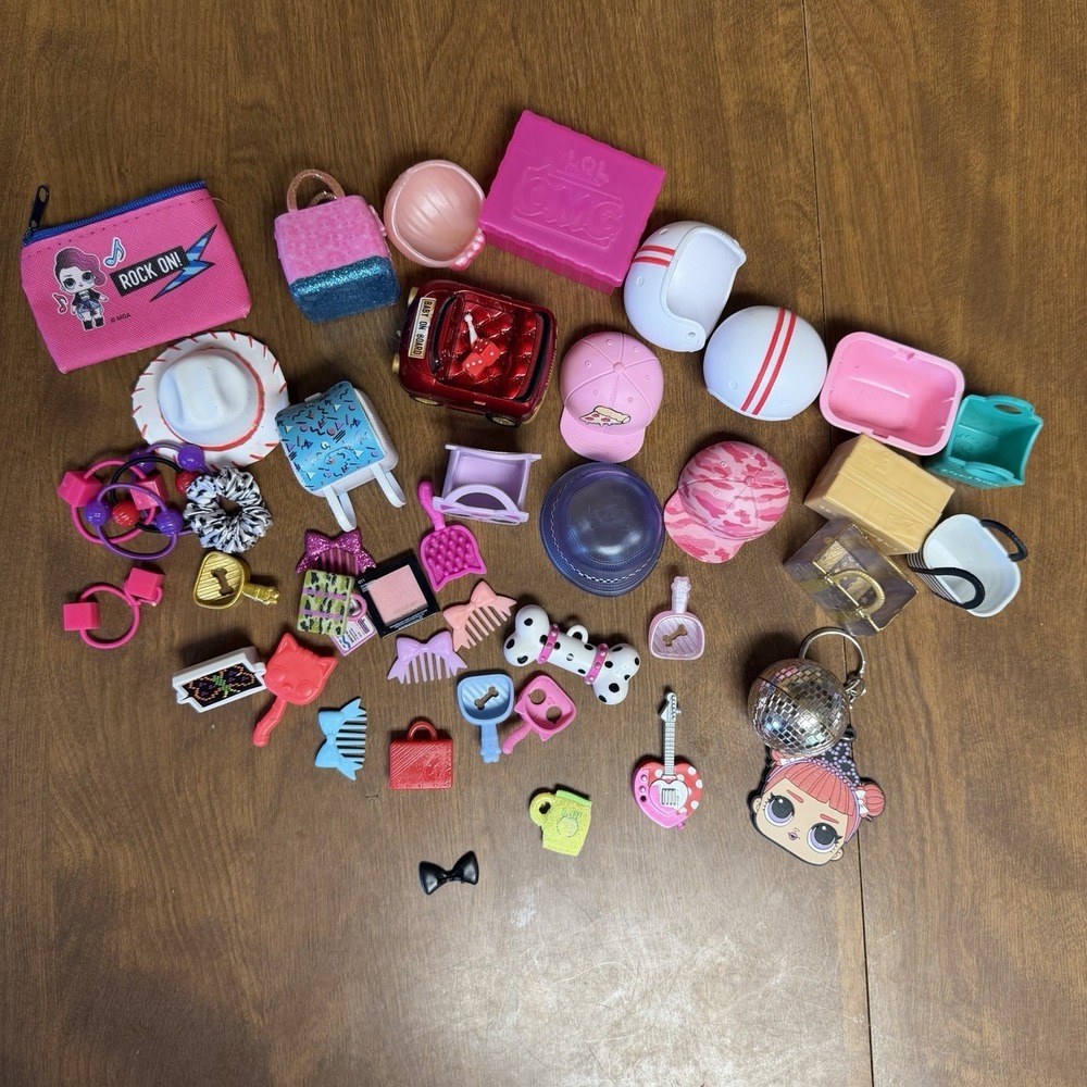 LOL Surprise Doll Accessories Toy Lot Pets Bags Boxes Disco Ball Hats Mixed Lot